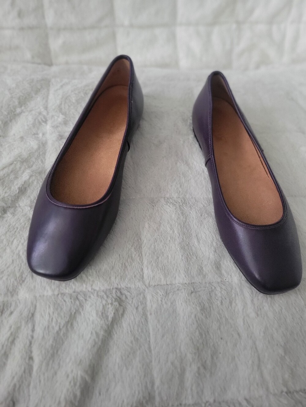 Vionic Women's Square-Toe Ballet Flats in Purple - Picture 5 of 9